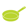 various green vegetables and healthy foods including leaves chicken and carrot icons representing nutrition and plant-based diet 4 ways to eat fresh